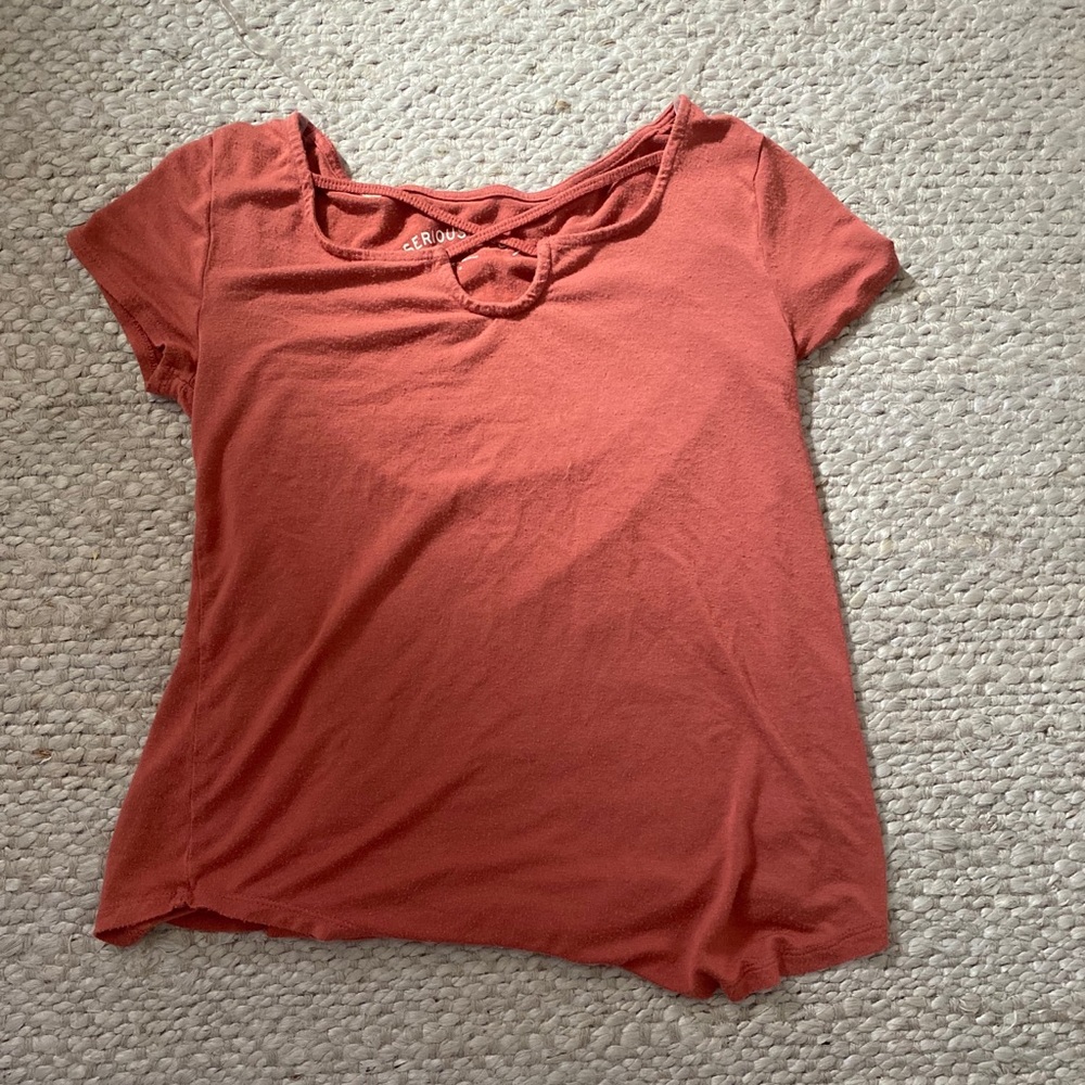 Burnt orange Abercrombie shirt